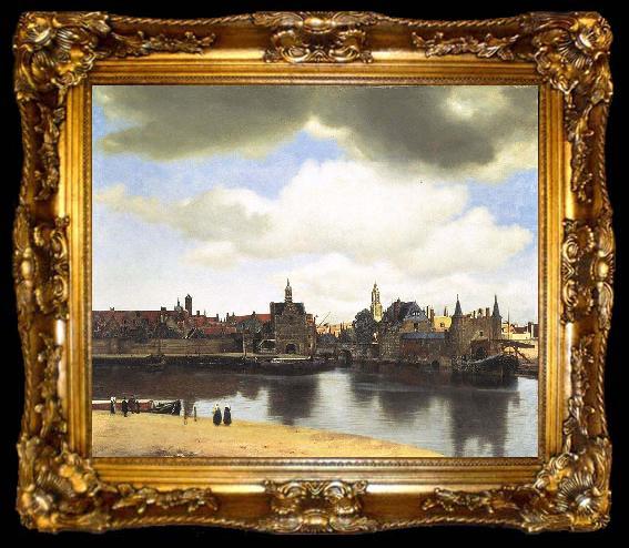 framed  Johannes Vermeer View of Delft,, ta009-2